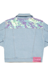 Billieblush Billieblush Sequin Panel Denim Jacket