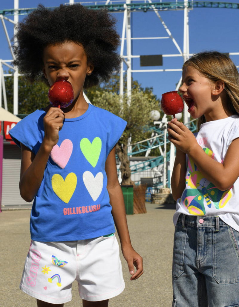 Billieblush Billieblush Multi Hearts Graphic Tee