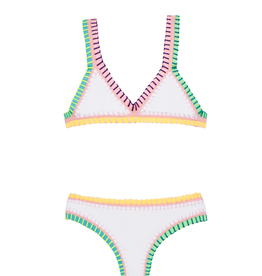 PILYQ PQ Swim Rainbow Stitch Bikini