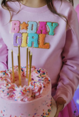 Sweet Birthday Girl Patch Sweatshirt