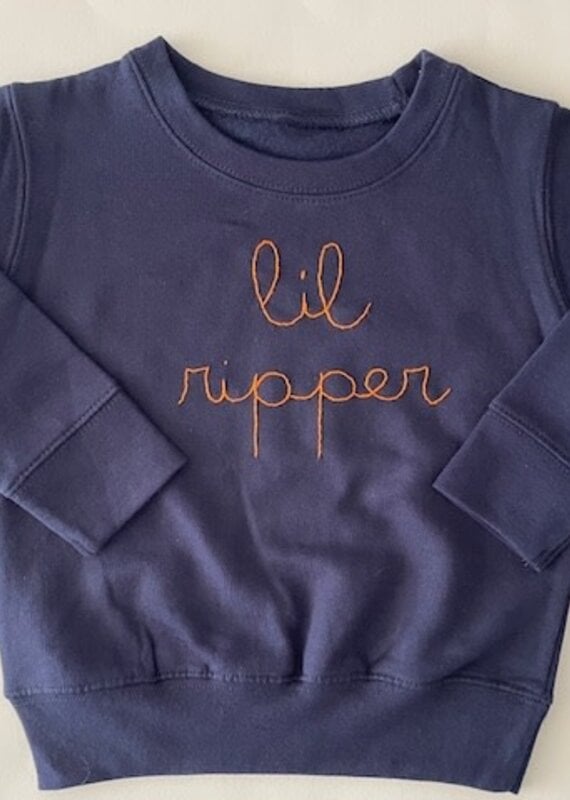 Sweet Olive Street Skipper Embroidered "lil ripper" Sweatshirt