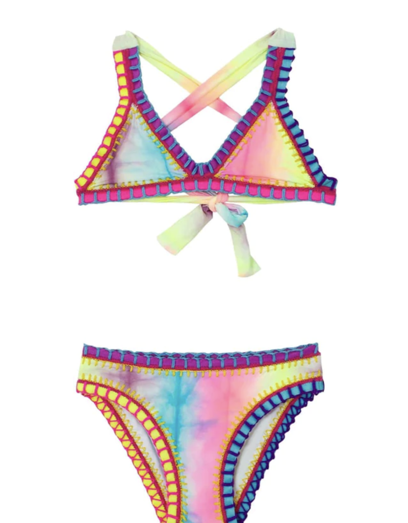 PILYQ PQ Swim Rainbow Stitch Bikini
