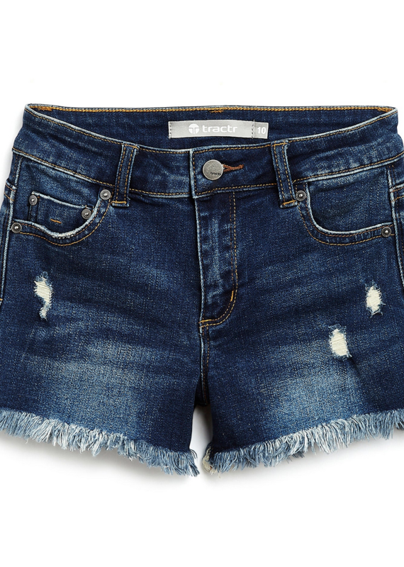 tractr tractr Brittany Fray Hem Distressed Shorts