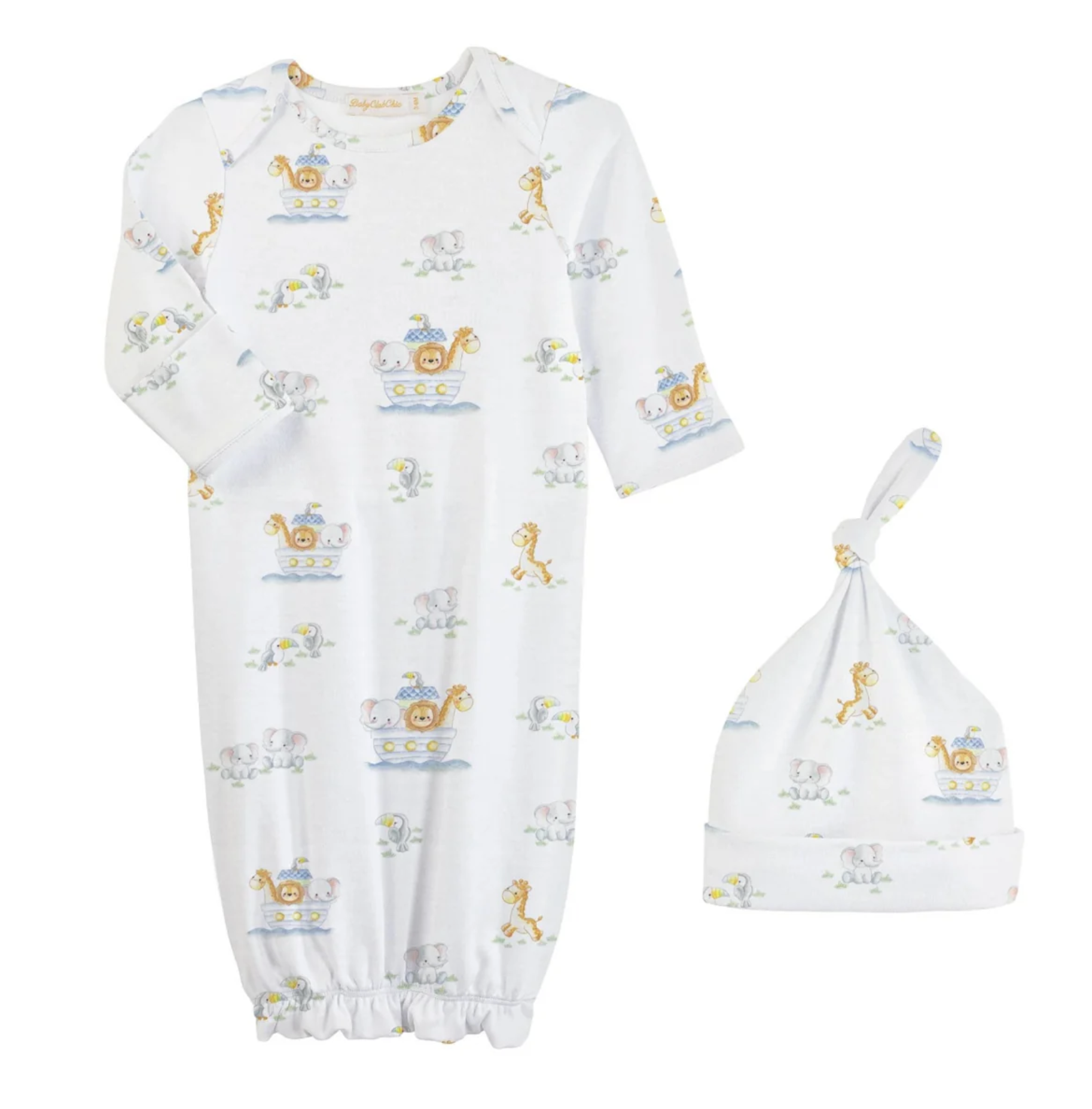 Baby Club Chic Noah's Ark Gown Set - Skipper & Scout