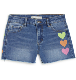 tractr tractr Brittany Colorful Heart Print Short