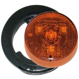 Jammy 2" LED Trailer Light Round Amber/Amber w/Grommet & Wire  (J-16-AK)