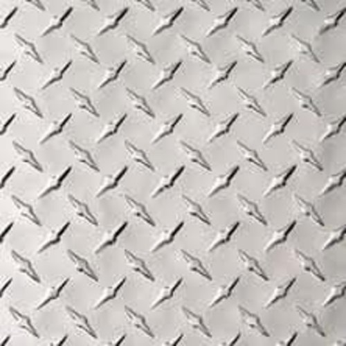 Mishawaka Sheet Metal Diamond Plate ( DP ) Aluminum 2' x 8' .025 Silver
