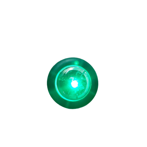 Tecniq 3/4" Waterproof LED Mini Clear Lens Green Diode (S34-GC0M-1)