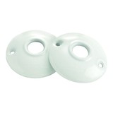 Belwith Belwith First Watch White 2 1/2" Door Knob Rosettes 1146, Set of 2