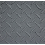 ALPHA Systems Diamond Plate  ( DP ) Rubber Flooring - Gray 8' (By the Foot)