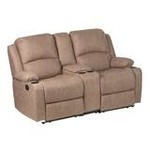 Unknown 67" Camper Comfort Theater Seat Wall Hugger Cappuccino - 3Pc Set