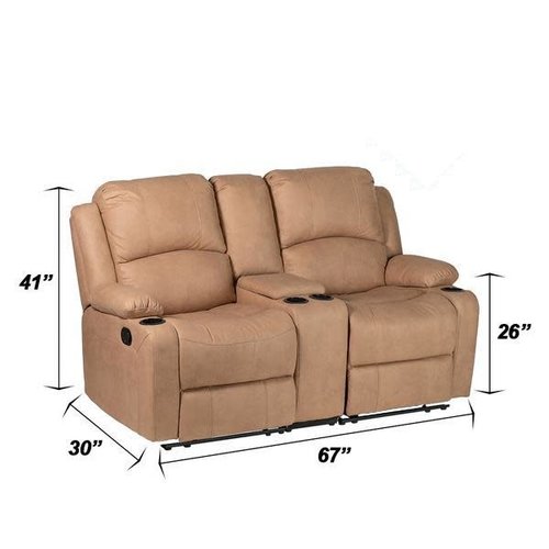 Unknown 67" Camper Comfort Theater Seat Wall Hugger Sand - 3Pc Set