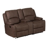 Unknown 67" Camper Comfort Theater Seat Wall Hugger Chocolate - 3Pc Set