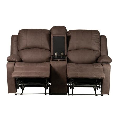 Unknown 65" Camper Comfort Theater Seat Wall Hugger Chocolate - 3pc Set