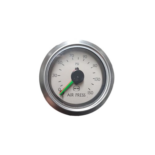 Unknown Air Pressure Gauge Tan Chrome- 0 to 150 (946417)