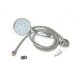 Camco Shower Head Kit - Chrome w / OOS includes hose,head,mount & hardware