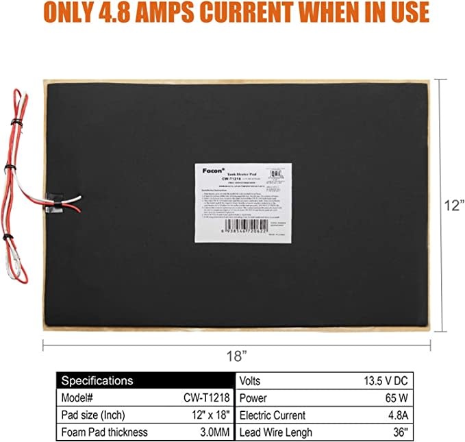 RV Tank Heater Pad 12 x 18 - Johnson's Surplus LLC