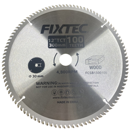 Fixtec 12" TCT Saw Blade for Wood (FCSB1300100)