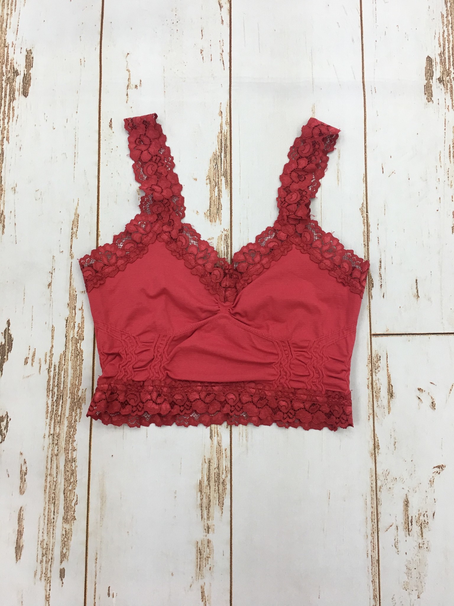 lace trim bralette