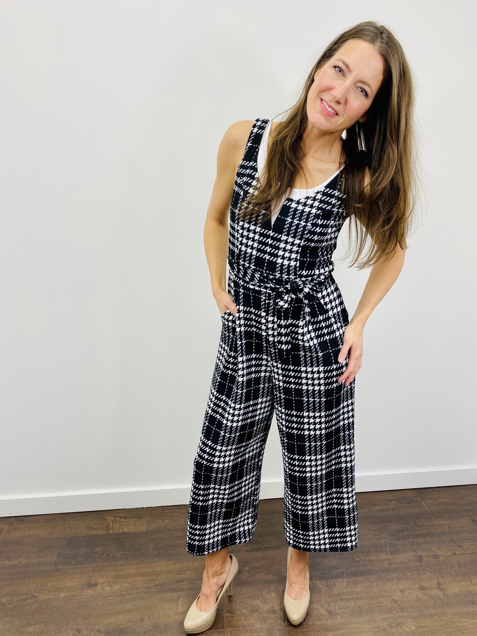 apricot culotte jumpsuit