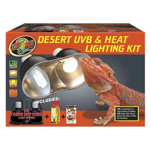 Zoo Med Zoo Med Desert UVB & Heat Lighting Kit Zoo Med Zoo Med Desert UVB & Heat Lighting Kit
