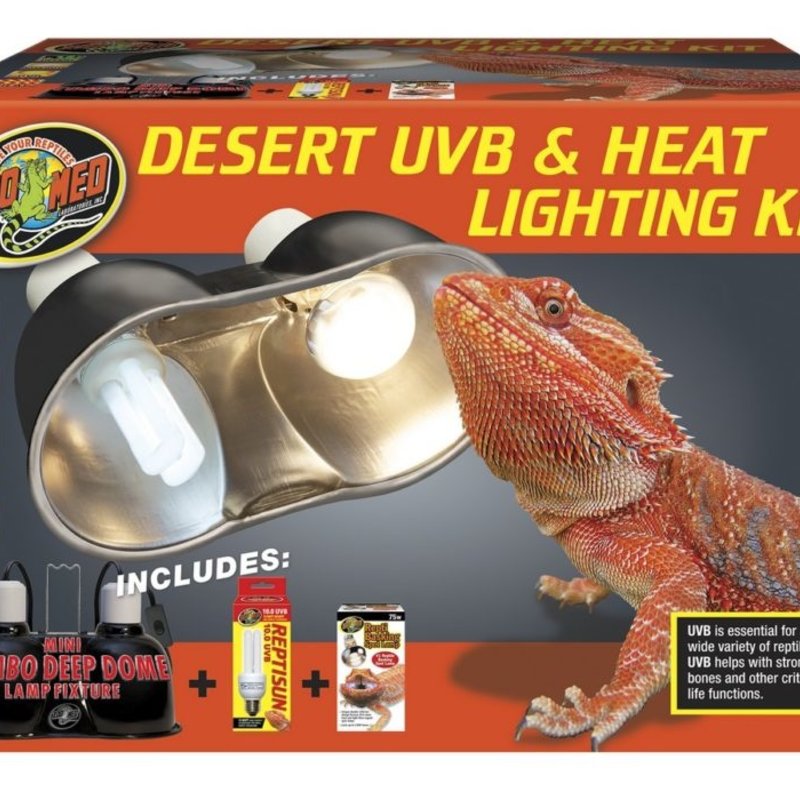 Zoo Med Desert UVB & Heat Lighting Kit