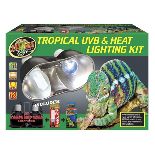 Zoo Med Zoo Med Tropical UVB & Heat Lighting Kit Zoo Med Zoo Med Tropical UVB & Heat Lighting Kit