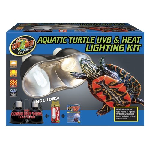 Zoo Med Zoo Med Turtle UVB & Heat Lighting Kit Zoo Med Zoo Med Turtle UVB & Heat Lighting Kit