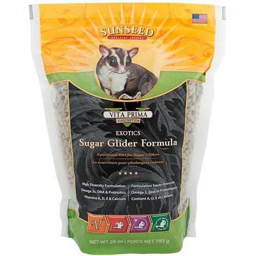 Vitakraft Sunseed, Inc. Sunseed Vita Prima Sunscription Exotics Sugar Glider Formula 28oz Vitakraft Sunseed, Inc. Sunseed Vita Prima Sunscription Exotics Sugar Glider Formula 28oz
