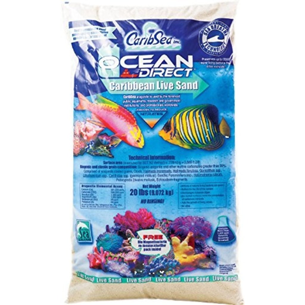 Caribsea, Inc. CaribSea Ocean Direct Natural Live Sand 40lbs
