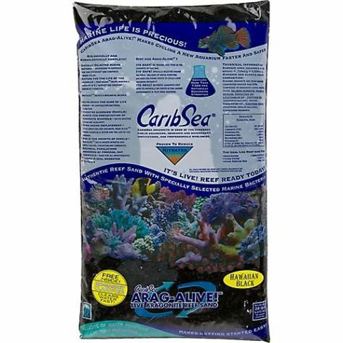 Caribsea, Inc. Live Sand Hawaii Black 20lbs Caribsea, Inc. Live Sand Hawaii Black 20lbs