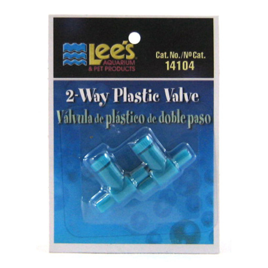 Lee's Pet Products 2-Way Plastic Valve 2pk