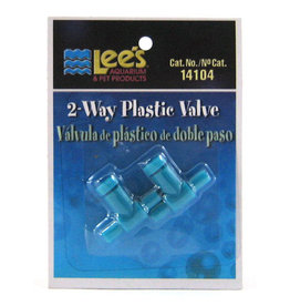 Lee's Pet Products 2-Way Plastic Valve 2pk