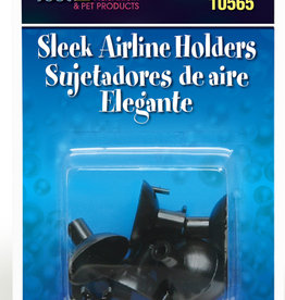 Lee's Aquarium Sleek Black Airline Holders 6pk
