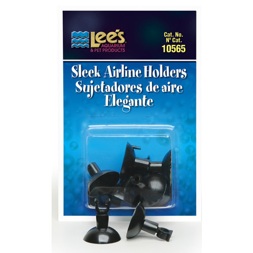 Lee's Aquarium Sleek Black Airline Holders 6pk Lee's Aquarium Sleek Black Airline Holders 6pk