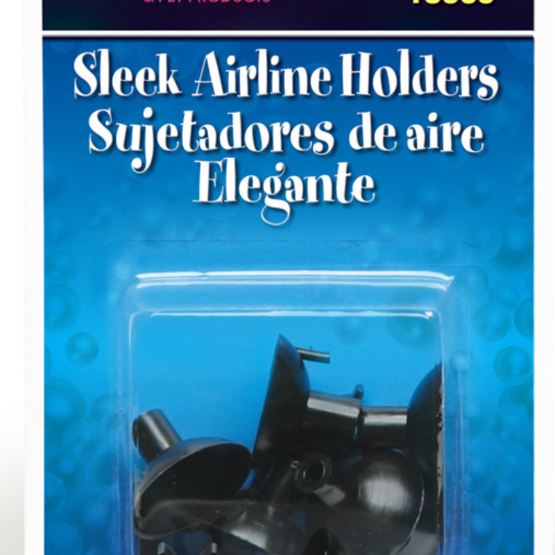 Lee's Aquarium Sleek Black Airline Holders 6pk