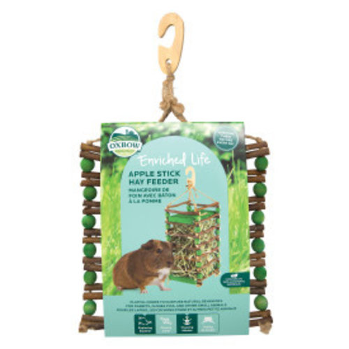 Oxbow Enriched Life Apple Stick Hay Small Animal Feeder Oxbow Enriched Life Apple Stick Hay Small Animal Feeder