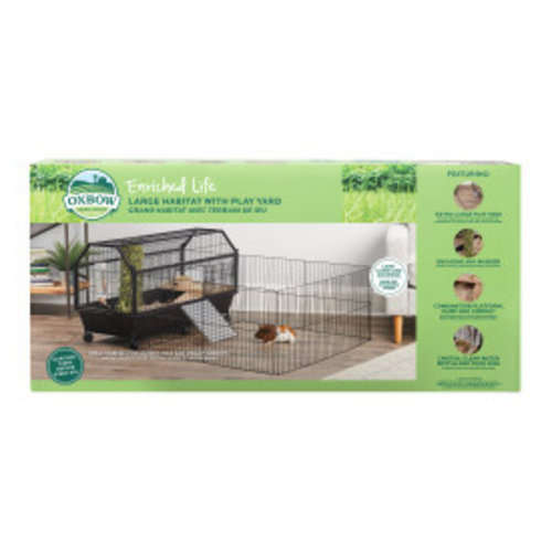 Oxbow Enriched Life Habitat with Play Yard for Small Animals LG Oxbow Enriched Life Habitat with Play Yard for Small Animals LG