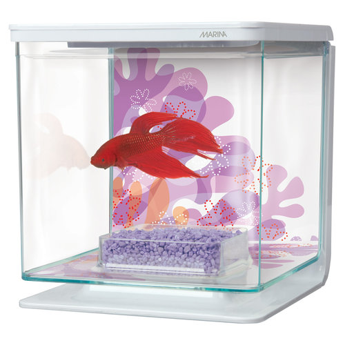 Marina Betta Kit - Flower Theme - 2 Liter (.53 Gallon) Marina Betta Kit - Flower Theme - 2 Liter (.53 Gallon)