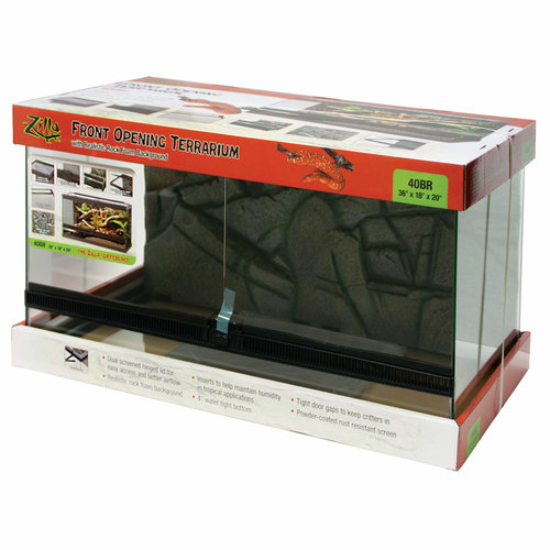 Zilla Front Opening Terrarium 40 Gallon Breeder Zilla Front Opening Terrarium 40 Gallon Breeder