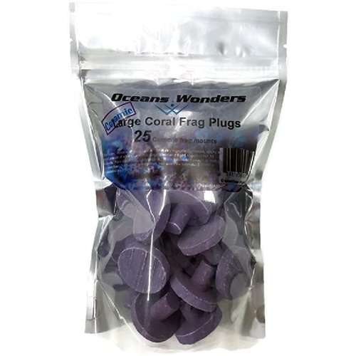 Oceans Wonders Frag Plugs Coralline Purple 25PK Oceans Wonders Frag Plugs Coralline Purple 25PK