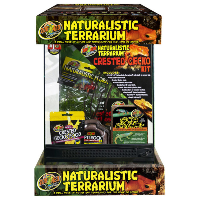 Zoo Med Naturalistic Terrarium Crested Gecko Kit (12" x 12" x 18")