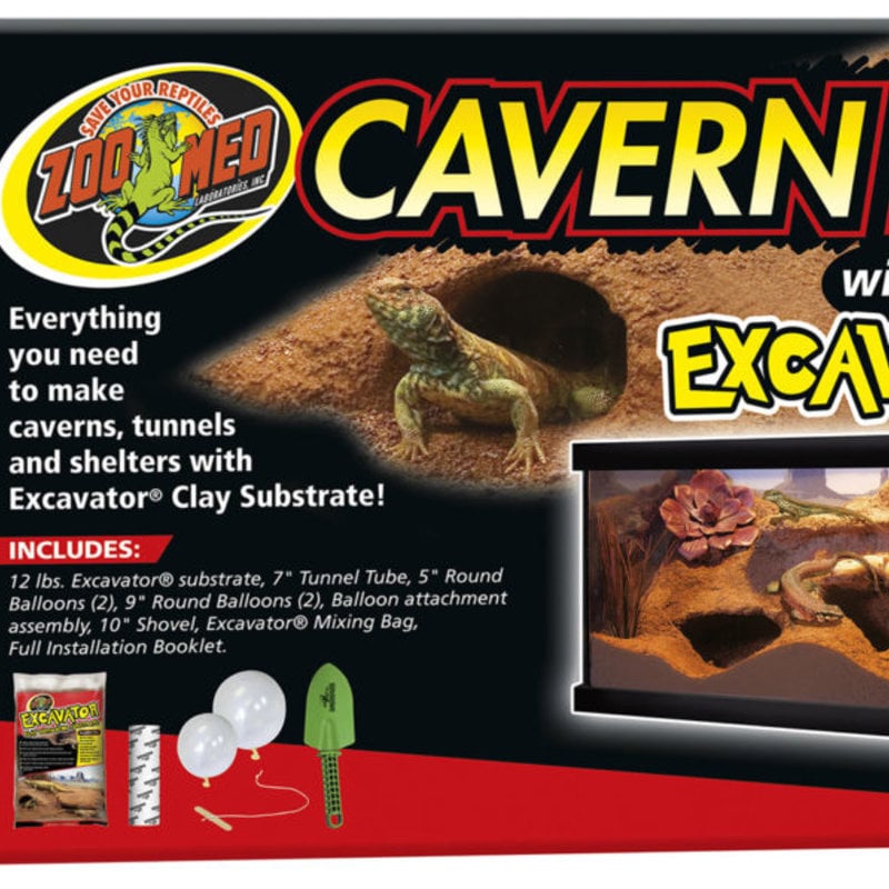 Zoo Med Cavern Kit with Excavator Substrate