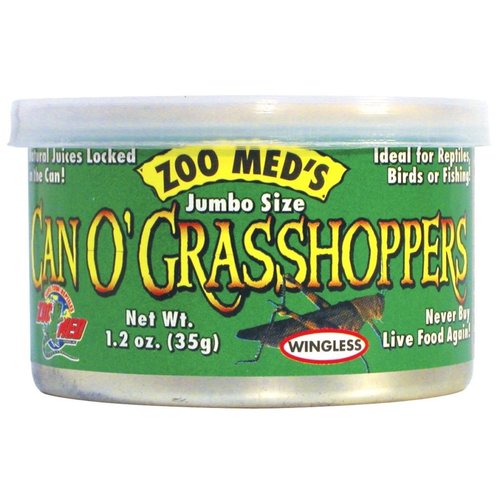 Zoo Med Can O' Grasshoppers 1.2oz Zoo Med Can O' Grasshoppers 1.2oz
