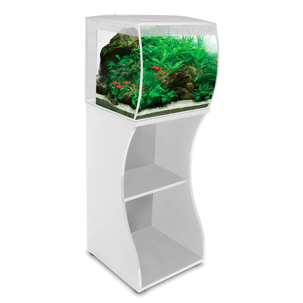 HG Fluval Flex 15g Aquarium Stand (Blk./Wht.) Pet Central Pet Central