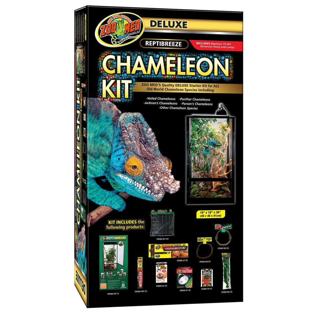 Zoo Med Deluxe Repti Breeze Chameleon Kit (18"x18"x36")