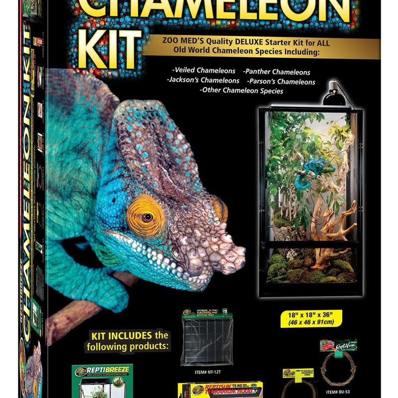 Zoo Med Deluxe Repti Breeze Chameleon Kit (18"x18"x36")