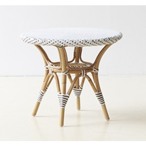 Affaire Danielle Side Table, White with Cappucino Dot-Glass is optional code P9O60 Affaire Danielle Side Table, White with Cappucino Dot-Glass is optional code P9O60