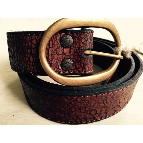 Campomaggi Cowhide Leather Belt 4cm. Crackle. Moro. SIZE 85 Campomaggi Cowhide Leather Belt 4cm. Crackle. Moro. SIZE 85
