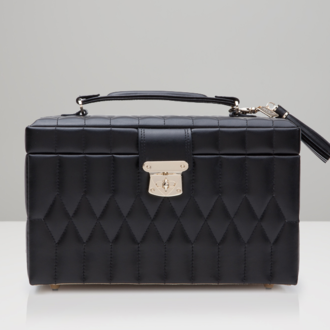Caroline Medium Jewelry Case - Black Caroline Medium Jewelry Case - Black